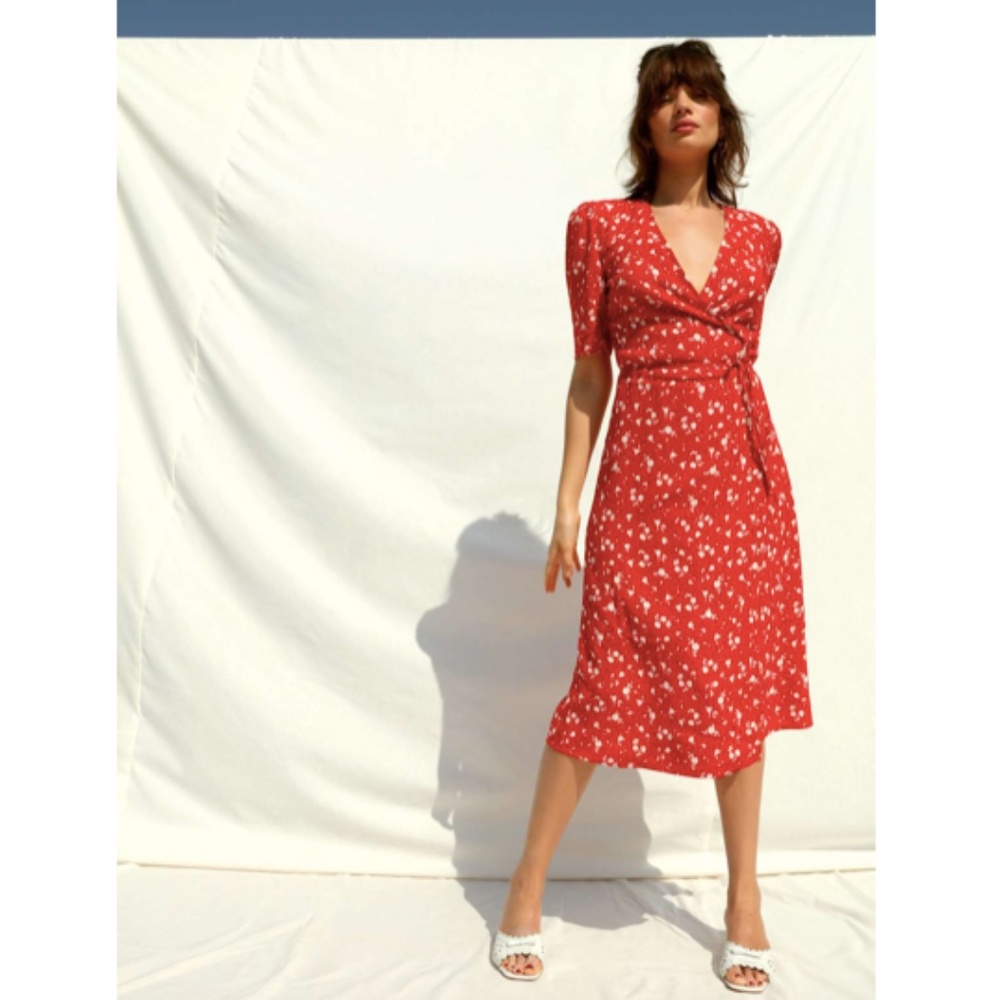 Rouje Gabin Dress Roses Bicolores - New With Tags